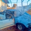 Incêndio danifica caminhonete S10