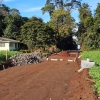 Seguem obras de calçamento no interior