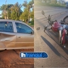 Colisão entre automóvel e moto na ERS 155