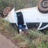 Saída de pista na ERS 168 deixa homem ferido 