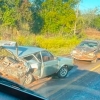 Colisão entre três veículos na ERS 561